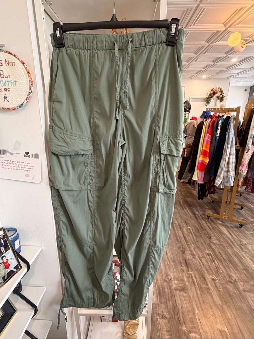 lululemon athletica Olive Green Cargo Track Joggers